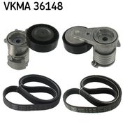 SKF VKMA36148 - Juego de correas trapeciales poli V