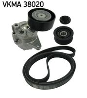 SKF VKMA38020 - Juego de correas trapeciales poli V