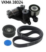 SKF VKMA38024 - Juego de correas trapeciales poli V