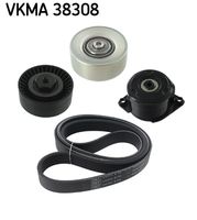 SKF VKMA38007 - Juego de correas trapeciales poli V