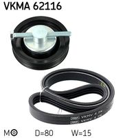 SKF VKMV4PK820 - Correa trapecial poli V