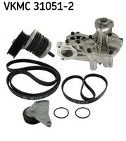 SKF VKMC310512 - Bomba de agua + kit de correa poli V
