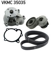 SKF VKMC35035 - Bomba de agua + kit de correa poli V