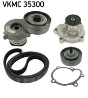 SKF VKMC35300 - Bomba de agua + kit de correa poli V