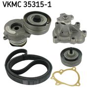 SKF VKMC353151 - Bomba de agua + kit de correa poli V