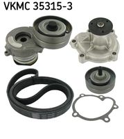 SKF VKMC353153 - Bomba de agua + kit de correa poli V