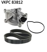 SKF VKMC33410 - Bomba de agua + kit de correa poli V
