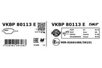 SKF VKBP 80113 E - Juego de pastillas de freno