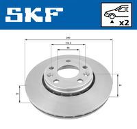 SKF VKBD 80008 V2 - Disco de freno
