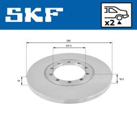 SKF VKBD 90207 S2 - Disco de freno