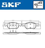 SKF VKBP 80915 - Juego de pastillas de freno