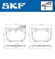 SKF VKBP 81056 E - Juego de pastillas de freno