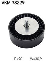 SKF VKM 38229 - Polea inversión/guía, correa poli V