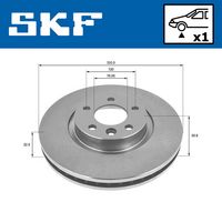SKF VKBD 81039 V1 - Disco de freno