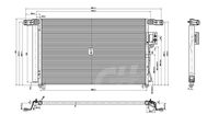 HART 612216 - Condensador, aire acondicionado