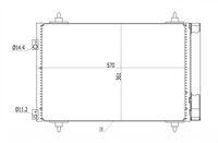 HART 612139 - Condensador, aire acondicionado