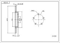 HART 241038 - Disco de freno - PREMIUM LINE