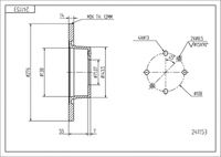 HART 241153 - Disco de freno - PREMIUM LINE