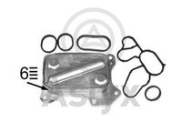 Aslyx AS203049 - Radiador de aceite, aceite motor
