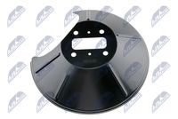 NTY HTOFR006 - Chapa protectora contra salpicaduras, disco de freno
