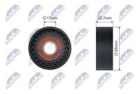 NTY RNKBM031 - Polea tensora, correa trapezoidal