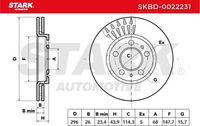Stark SKBD0022231 - Disco de freno