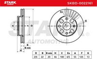 Stark SKBD0022161 - Disco de freno
