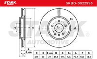 Stark SKBD0022995 - Disco de freno