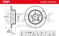 Stark SKBD0023138 - Disco de freno