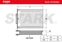 STARK SKIF-0170060 - Filtro, aire habitáculo