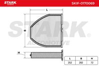 STARK SKIF0170069 - Filtro, aire habitáculo