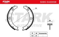 Stark SKBS-0450058 - Juego de zapatas de frenos