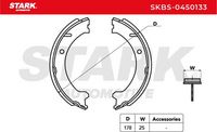Stark SKBS0450133 - Juego de zapatas de frenos, freno de estacionamiento