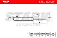 Stark SKGS-0220570 - Muelle neumático, maletero/compartimento de carga