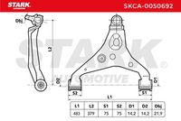 Stark SKCA-0050692 - Barra oscilante, suspensión de ruedas