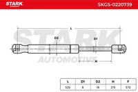 Stark SKGS-0220739 - Muelle neumático, maletero/compartimento de carga
