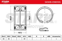 STARK SKWB0180105 - Juego de cojinete de rueda