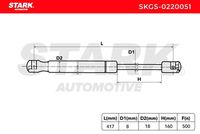 Stark SKGS-0220051 - Muelle neumático, maletero/compartimento de carga