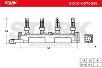 Stark SKCO-0070036 - Bobina de encendido