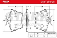 Stark SKBP-0010128 - Juego de pastillas de freno