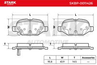 Stark SKBP0011426 - Juego de pastillas de freno