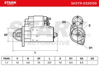 STARK SKSTR0330139 - Motor de arranque
