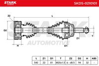 SKF VKJC1017 - Árbol de transmisión