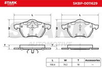 Stark SKBP-0011629 - Juego de pastillas de freno