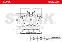 Stark SKAD-1028 - Juego de pastillas de freno