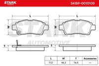 Stark SKBP-0010109 - Juego de pastillas de freno