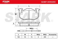 Stark SKBP0010293 - Juego de pastillas de freno