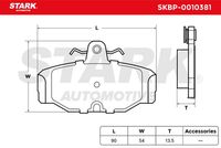Stark SKBP-0010381 - Juego de pastillas de freno