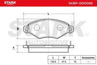 Stark SKBP-0010065 - Juego de pastillas de freno