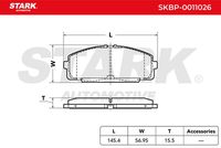 Stark SKBP-0011026 - Juego de pastillas de freno